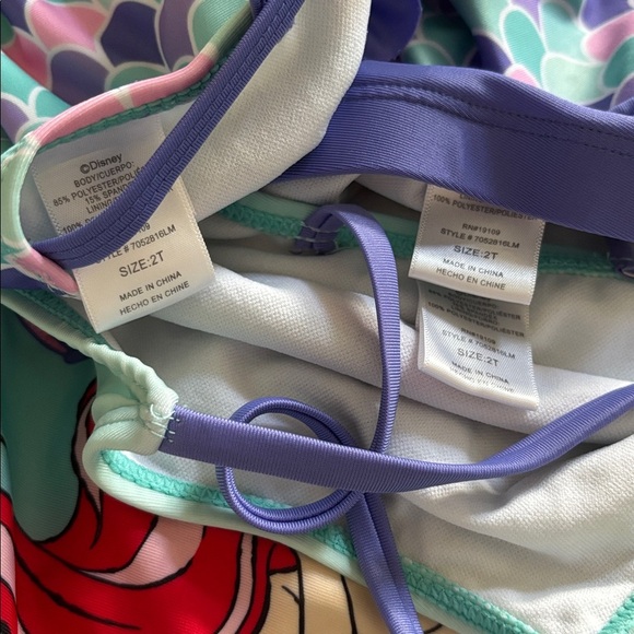 Lot of Disney Ariel Swim Set in Purple and Green size 2T - Picture 5 of 7